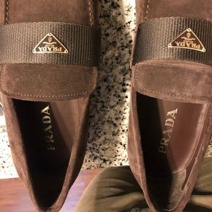 Prada men’s 12 suede shoes